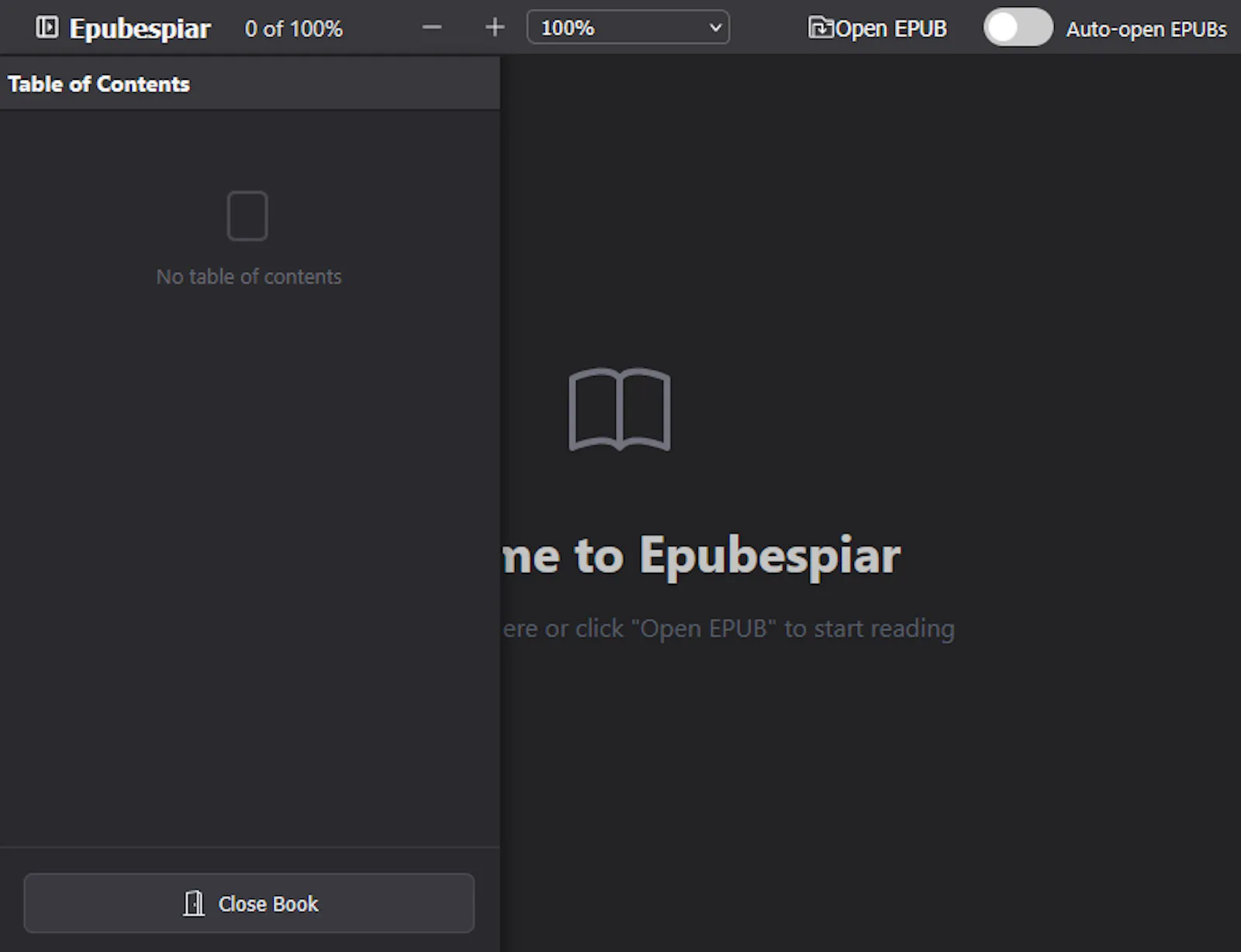 Epubespiar screenshot 2