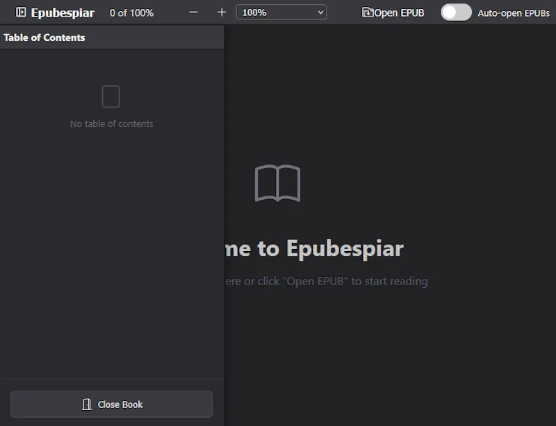 Epubespiar screenshot 2