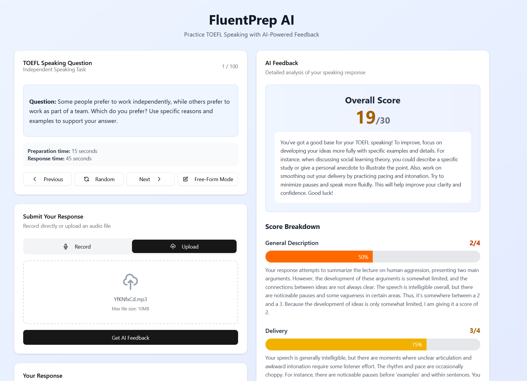 FluentPrep AI gallery image