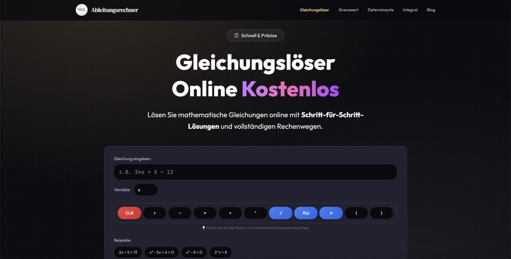 Ableitungsrechner - Main product screenshot demonstrating key features and user interface