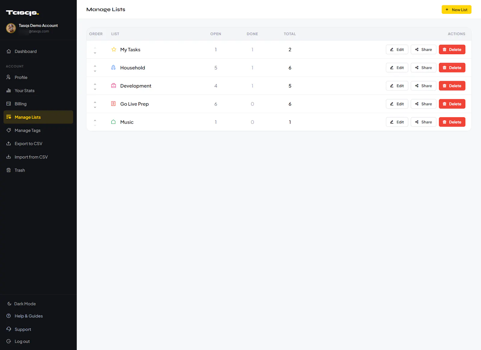 Tasqs screenshot 7