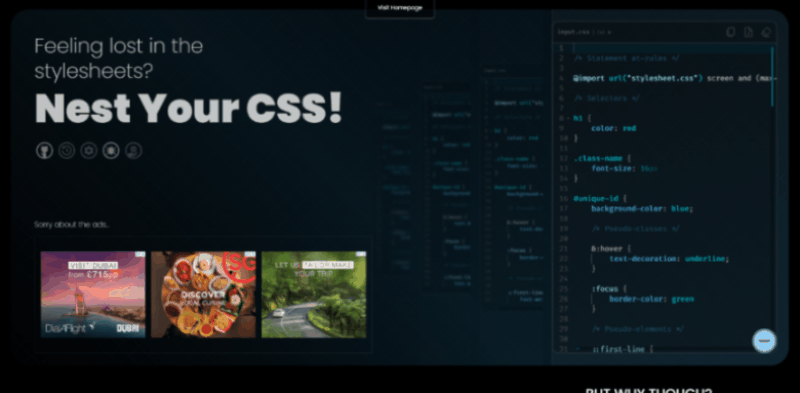 Nest Your CSS - Just a plain simple tool to nest, unnest & minify CSS styles media 1