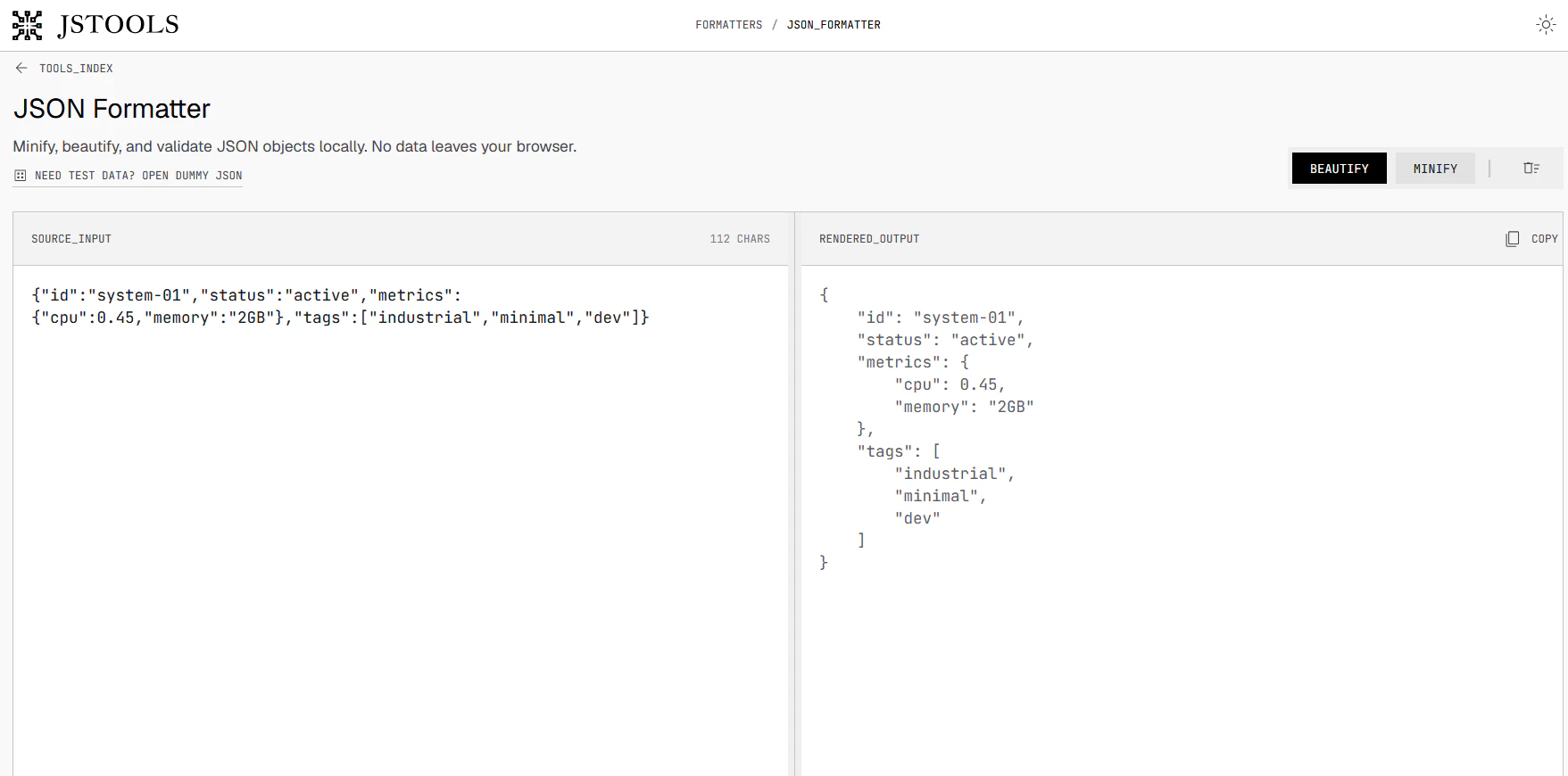 JavaScript Tools 截图 2