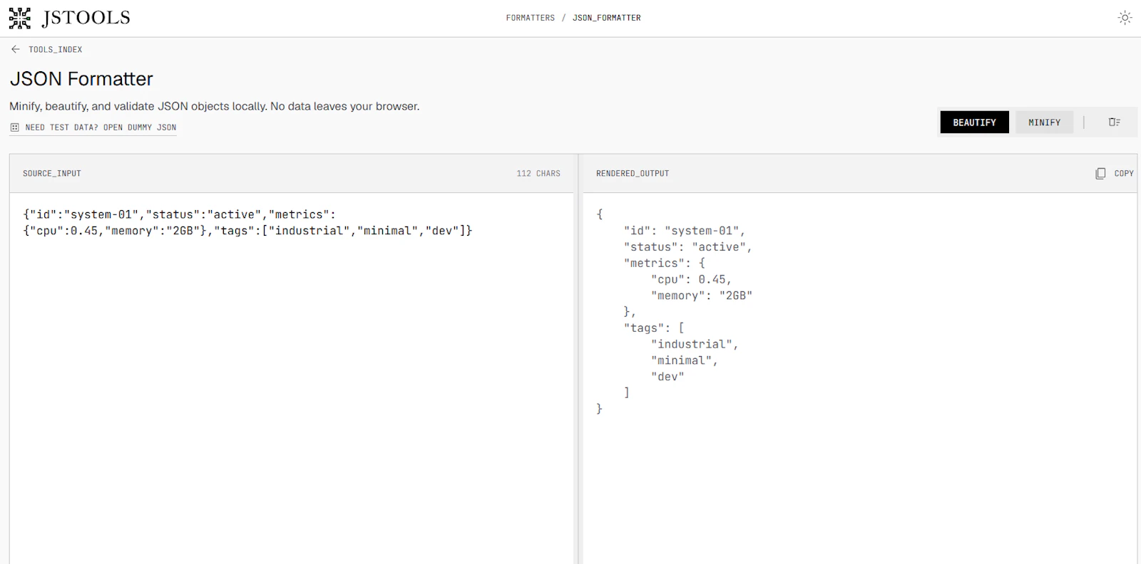 JavaScript Tools screenshot 2