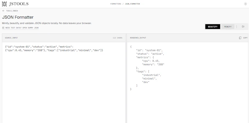 JavaScript Tools screenshot 2
