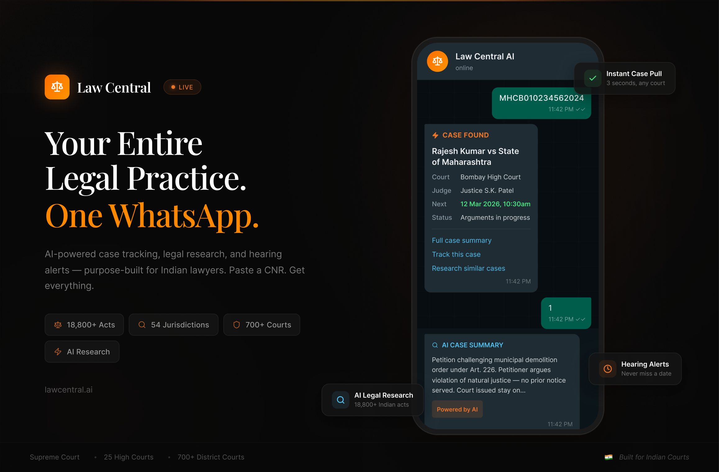 LawCentral AI - Screenshot 3 showing product features and functionality