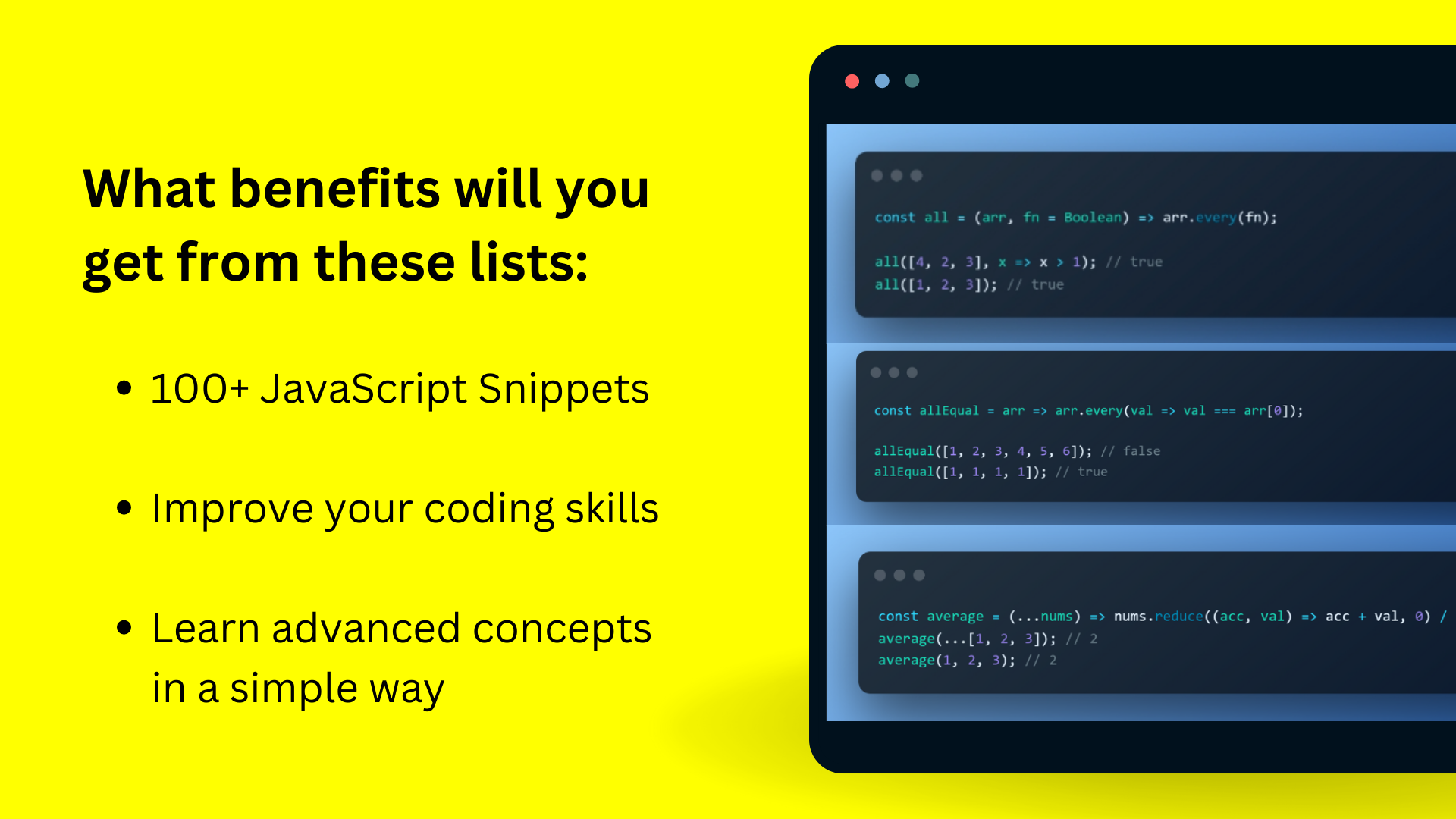 100 JavaScript -fragmenten voor beginners media 2