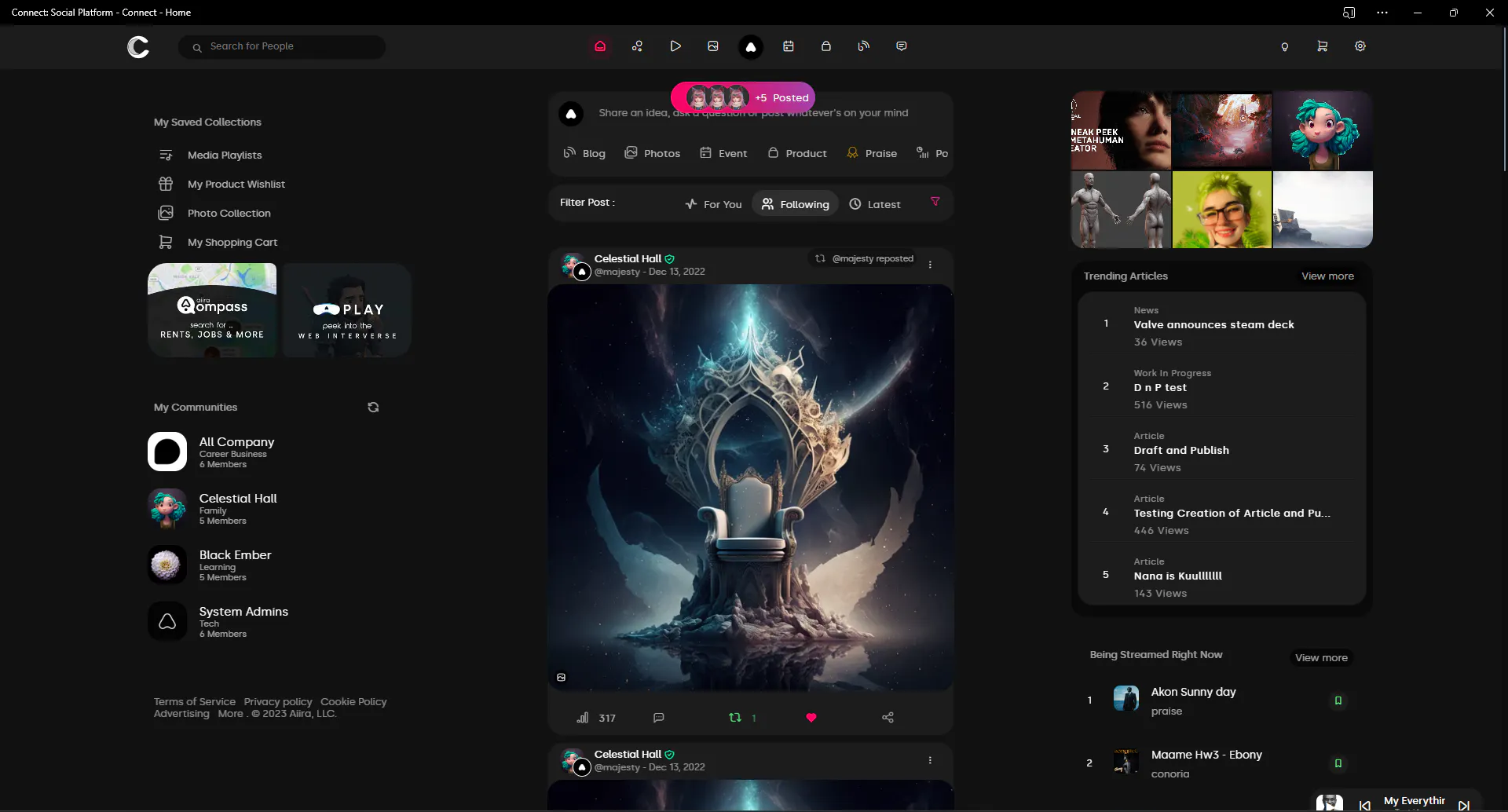 Aiira Social Platform gallery image