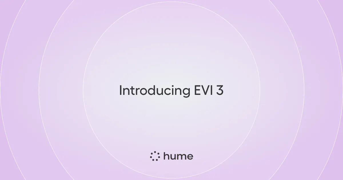 EVI 3: Understand and generate any voice