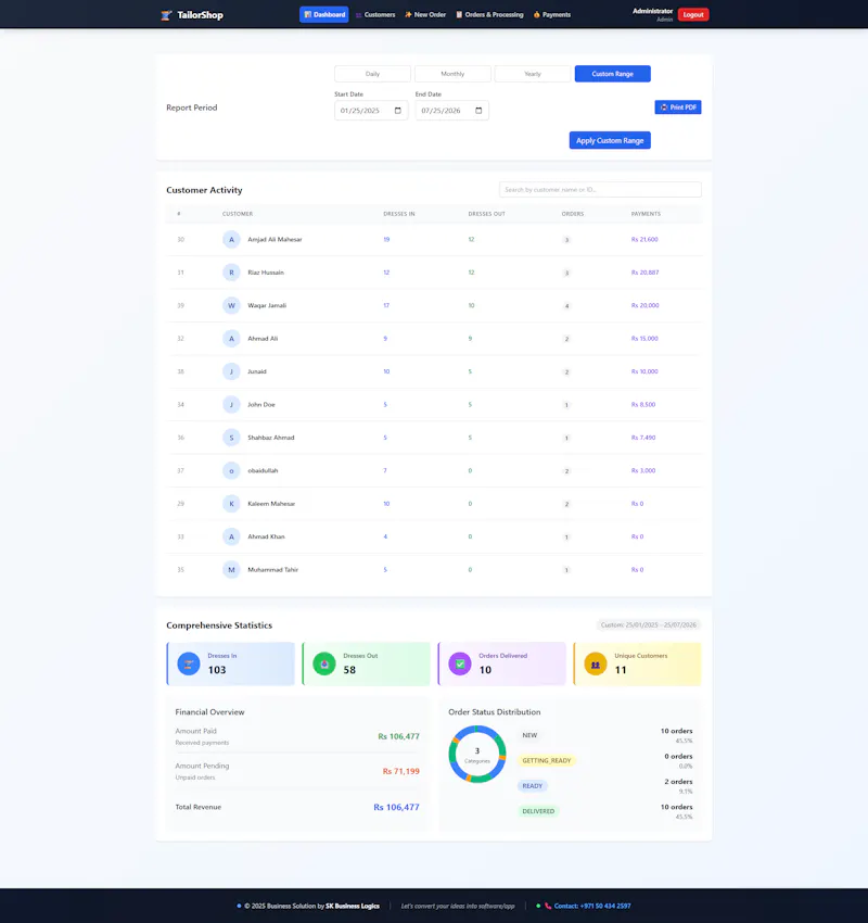 Tailor App by SK Business Logics screenshot 3