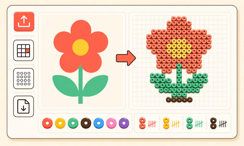 Image to Perler Bead patterns screenshot 1
