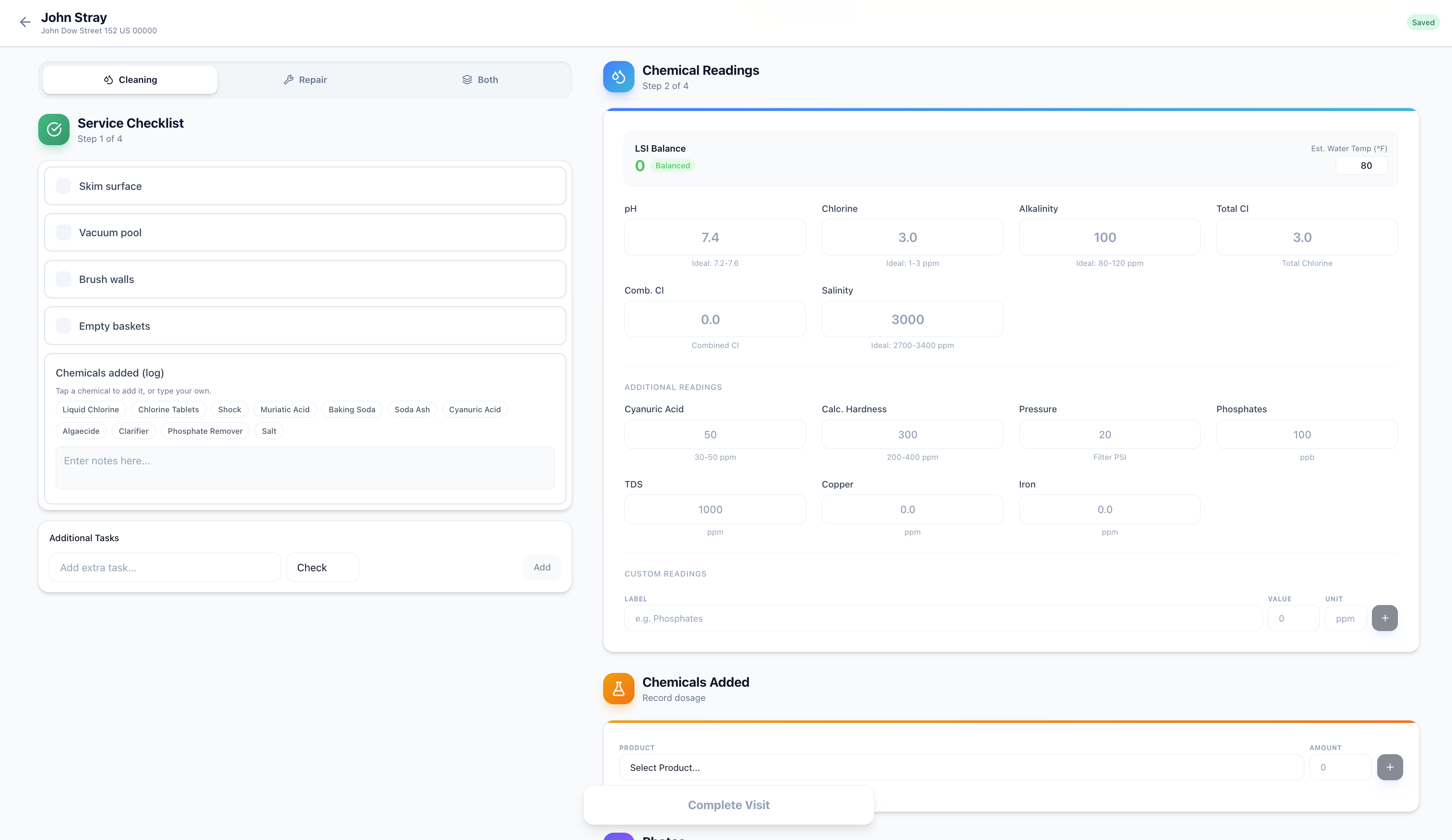 Pool Service Log gallery image