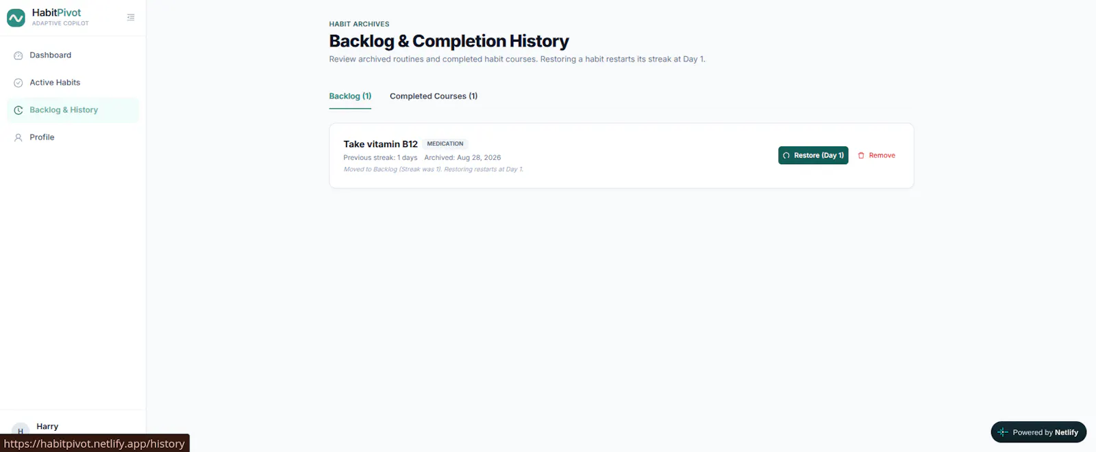 HabitPivot screenshot 7