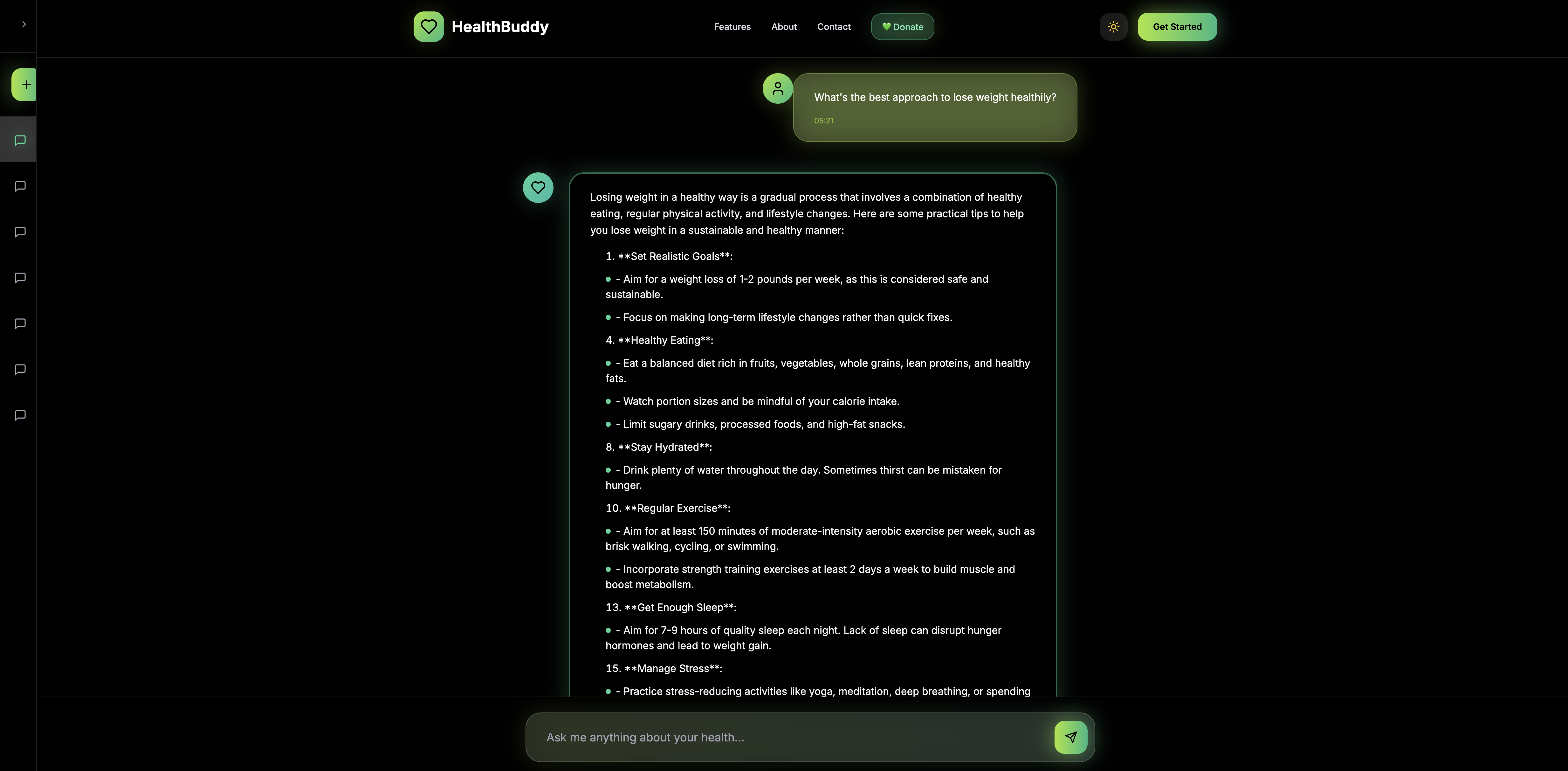 Healthbuddy - Ihr persönlicher AI -Gesundheitsassistent.Fragen Sie einfach. Medien 2