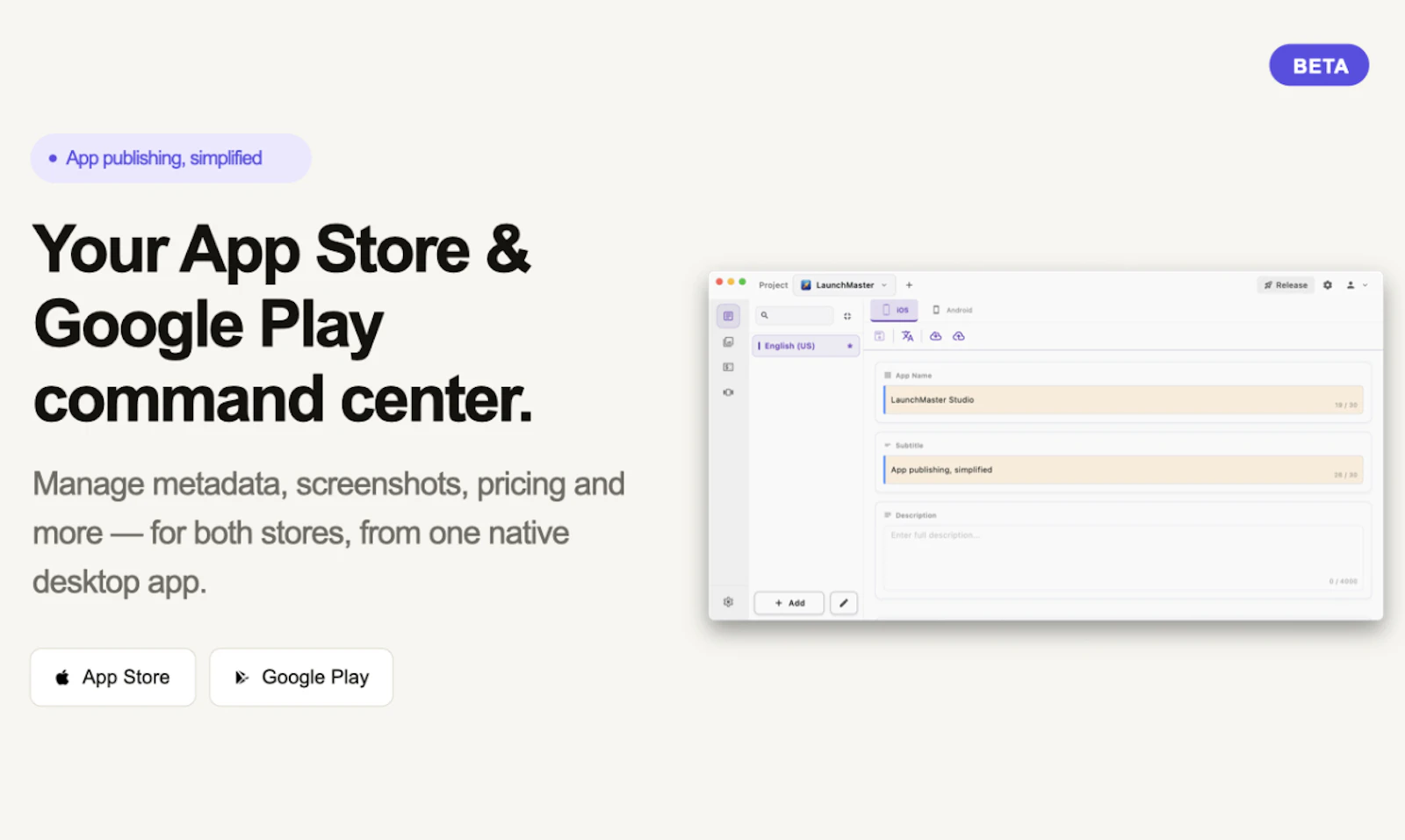 LaunchMaster Studio screenshot 1