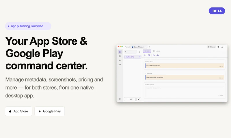 LaunchMaster Studio screenshot 1