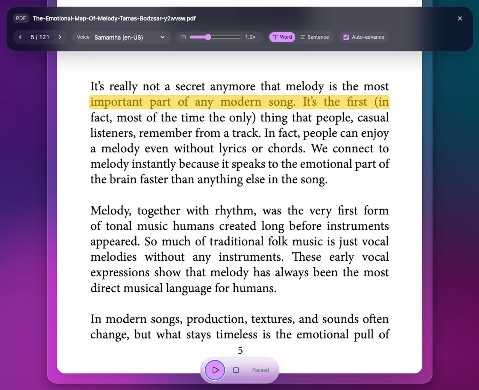 DocuAloud screenshot 1