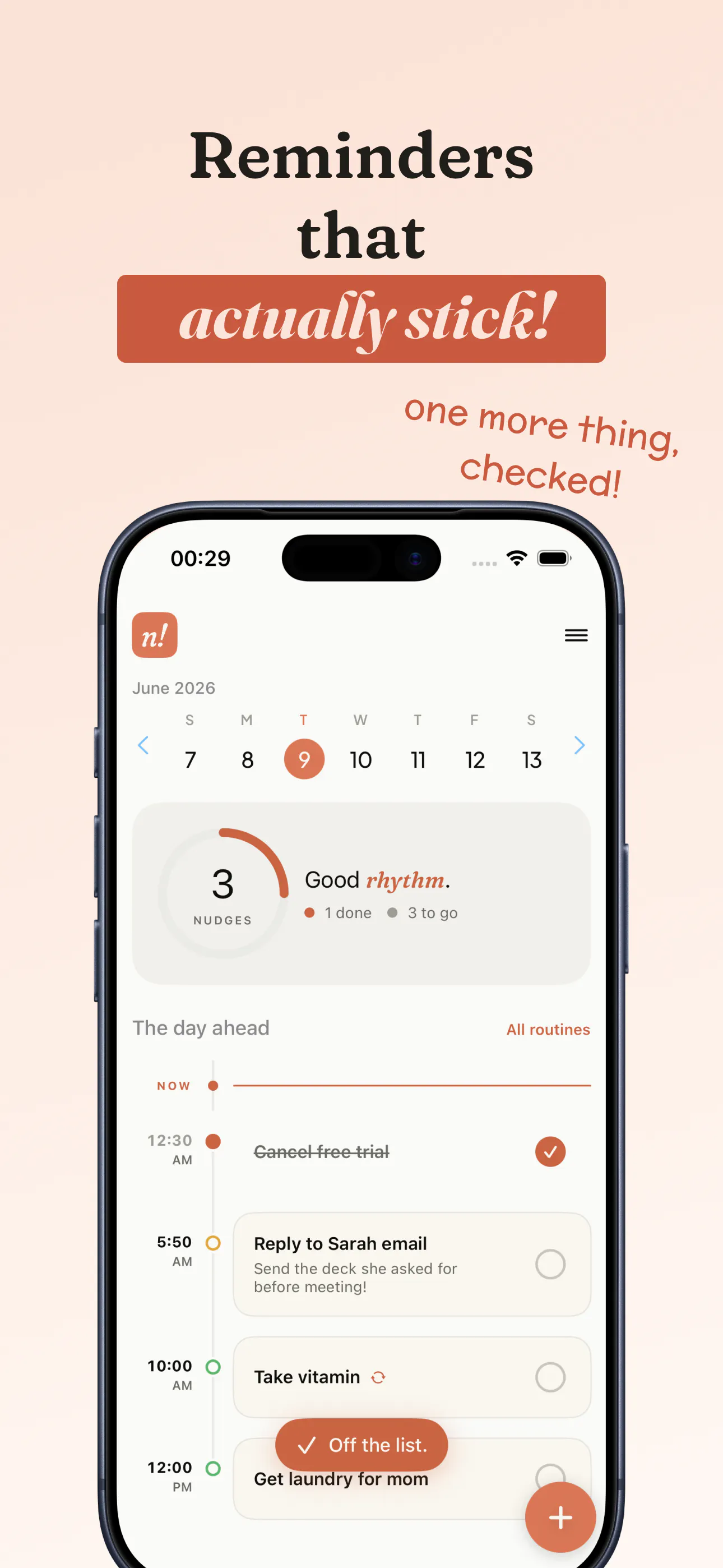 Nudge Me! Lock Screen Reminder gallery image