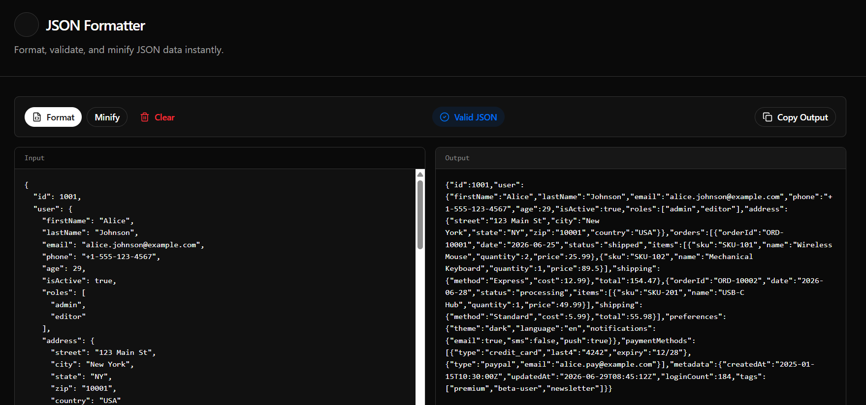 Free JSON Formatter gallery image