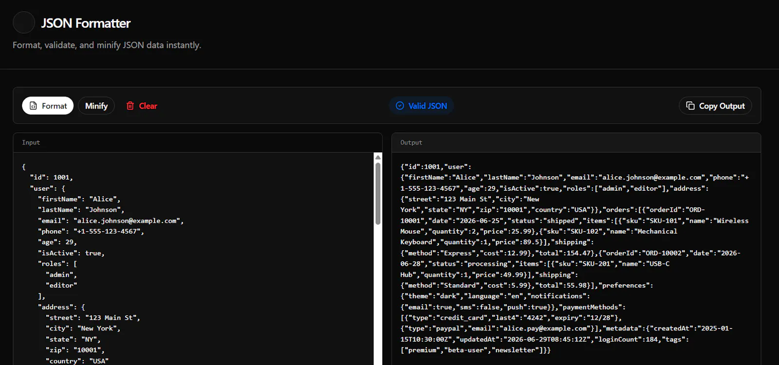 Free JSON Formatter screenshot 3