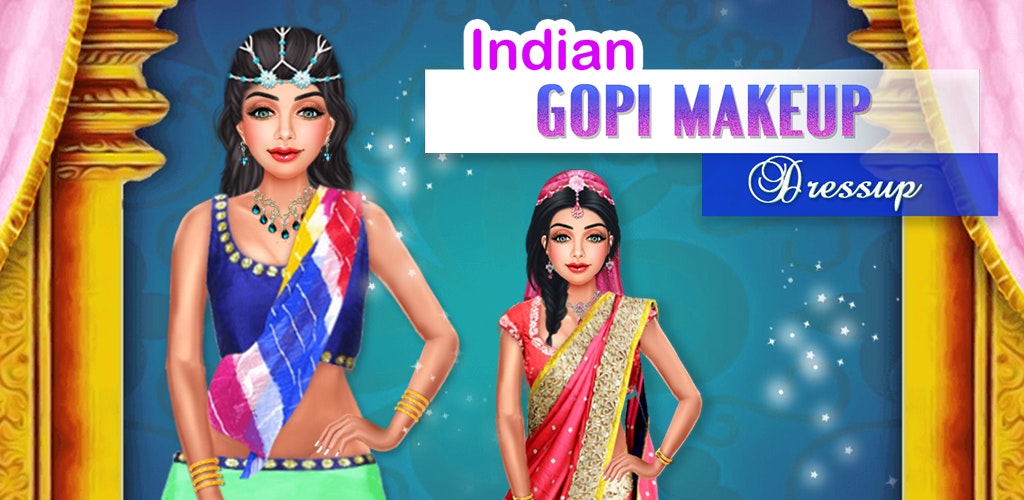 Indian Gopi Makeup Dressup gallery image