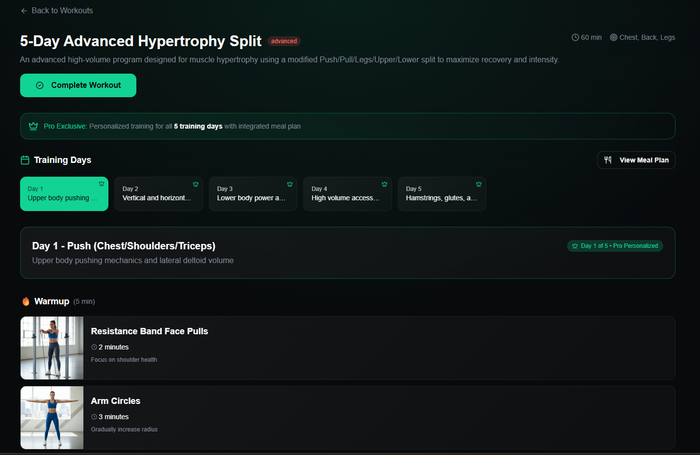 Global Fit - Screenshot 4 showing product features and functionality
