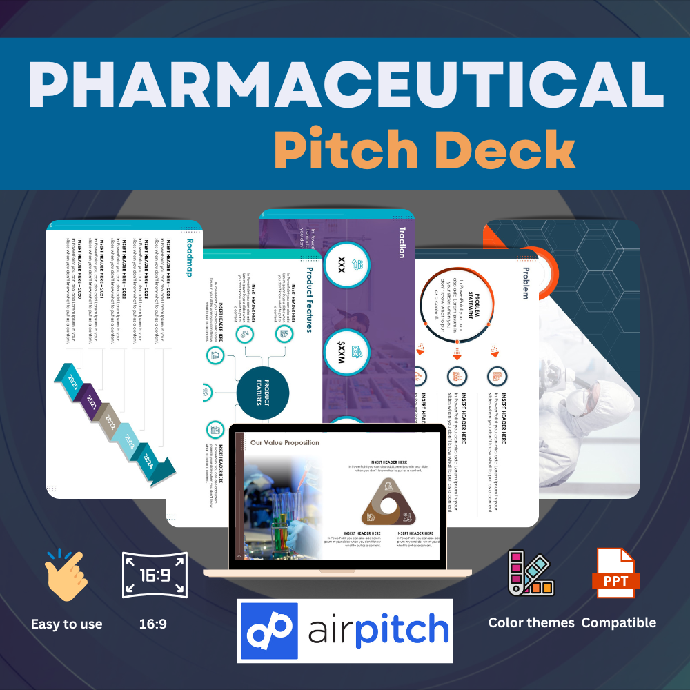 Modelo de deck de arremesso farmacêutico