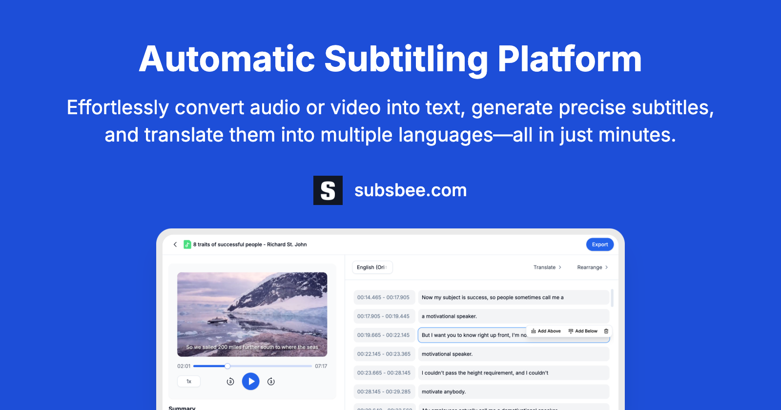 Subsbee gallery image