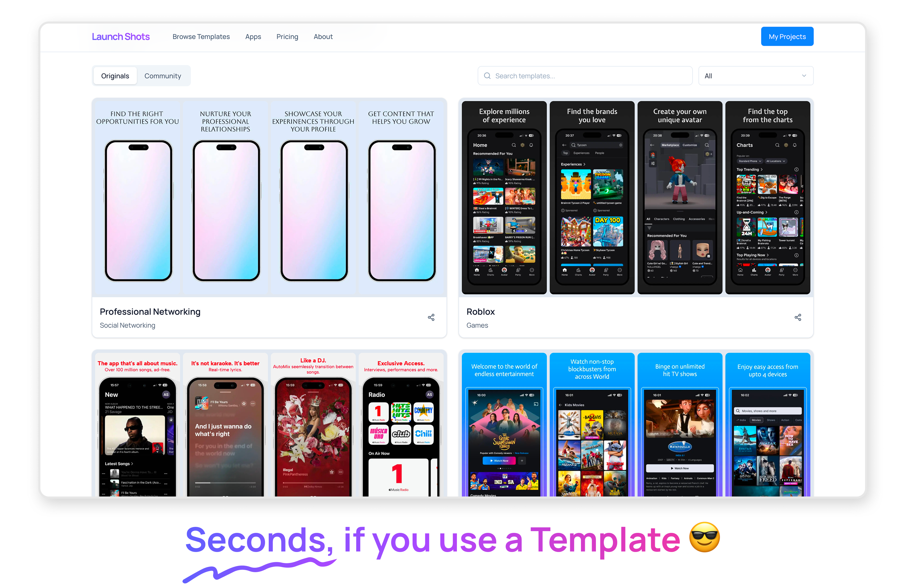 Launch Shots - Screenshot 2 showing product features and functionality
