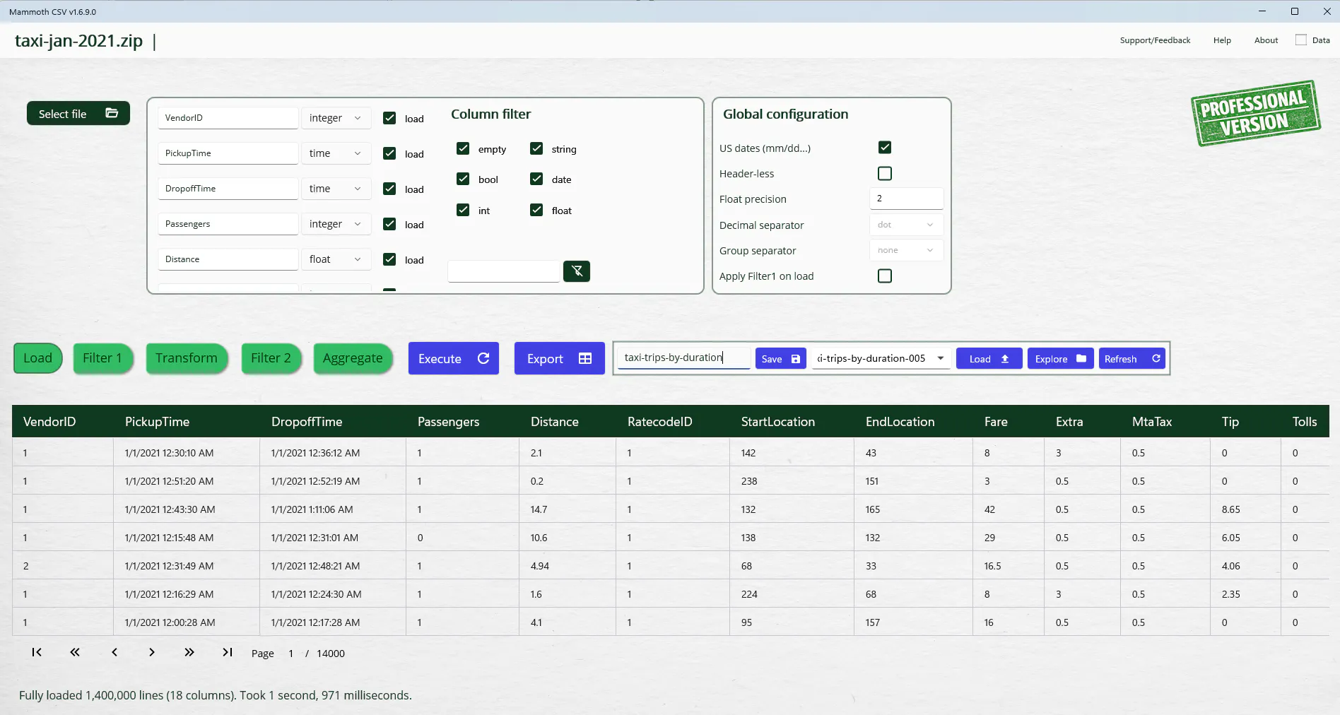 Mammoth CSV - spreadsheet for huge files gallery image
