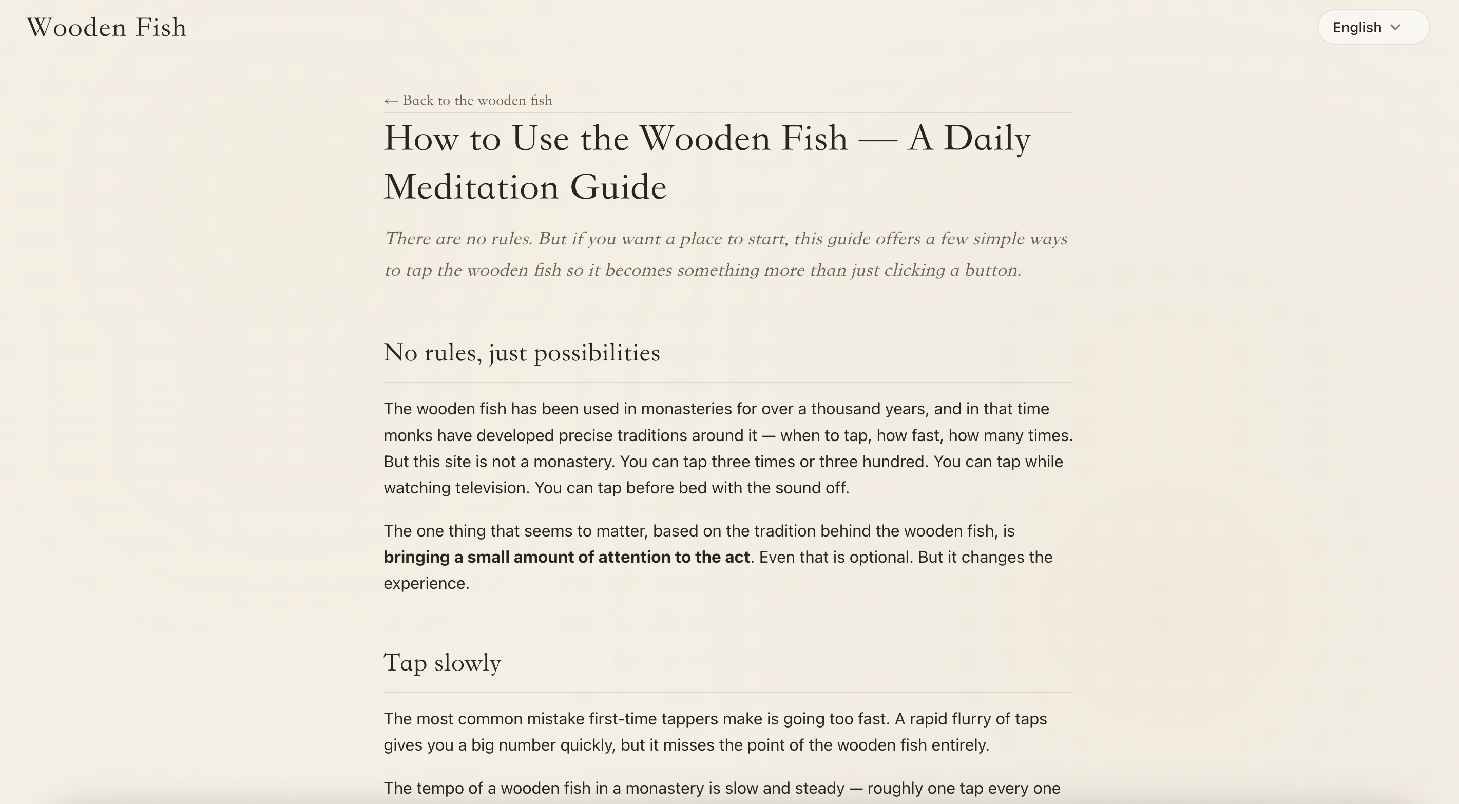 Wooden Fish Online — Tap to Gain Merit gallery image