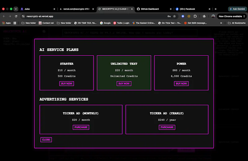 Neocryptz AI screenshot 2
