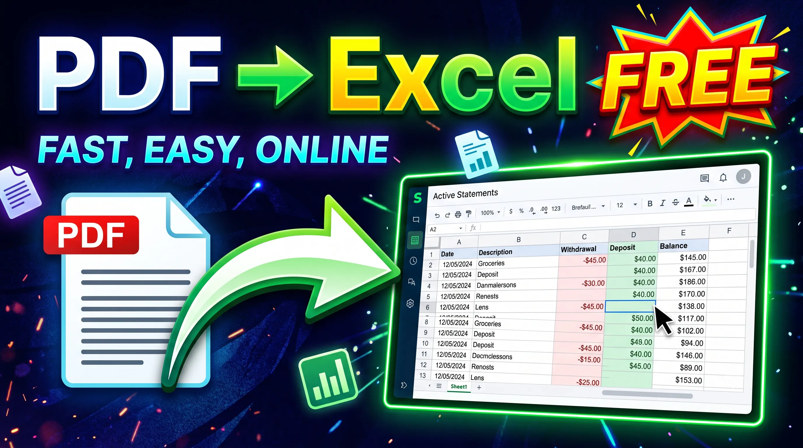 StatementToExcel gallery image