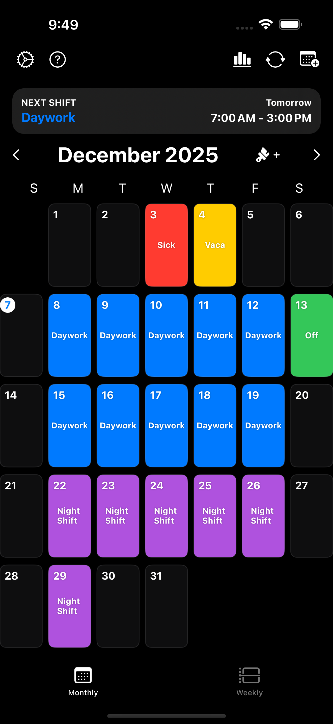 Shield Shift Tracker Launch - Main product screenshot demonstrating key features and user interface
