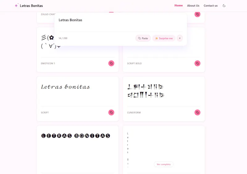 Letras Bonitas screenshot 5