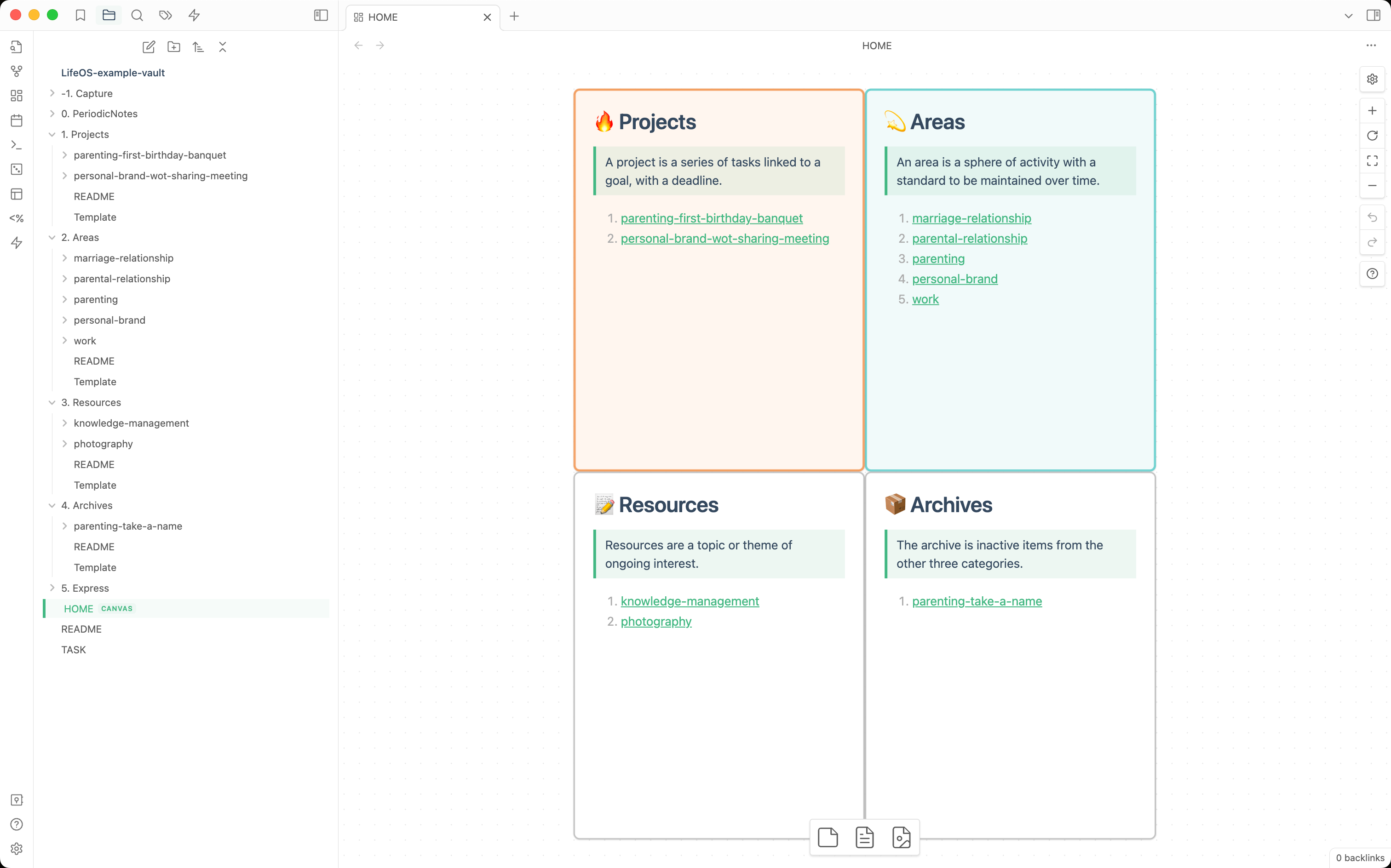 LifeOS Template for Obsidian gallery image