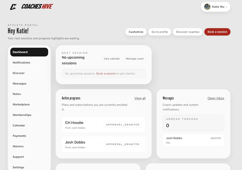 Coaches Hive screenshot 3