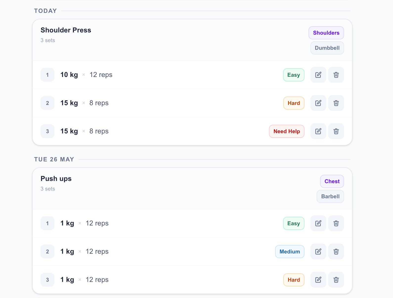 Free Gym Rep Tracker App gallery image