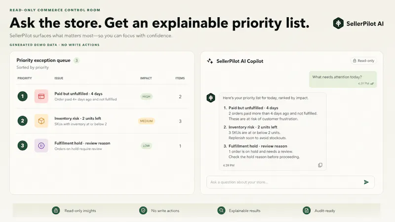 SellerPilot AI screenshot 2