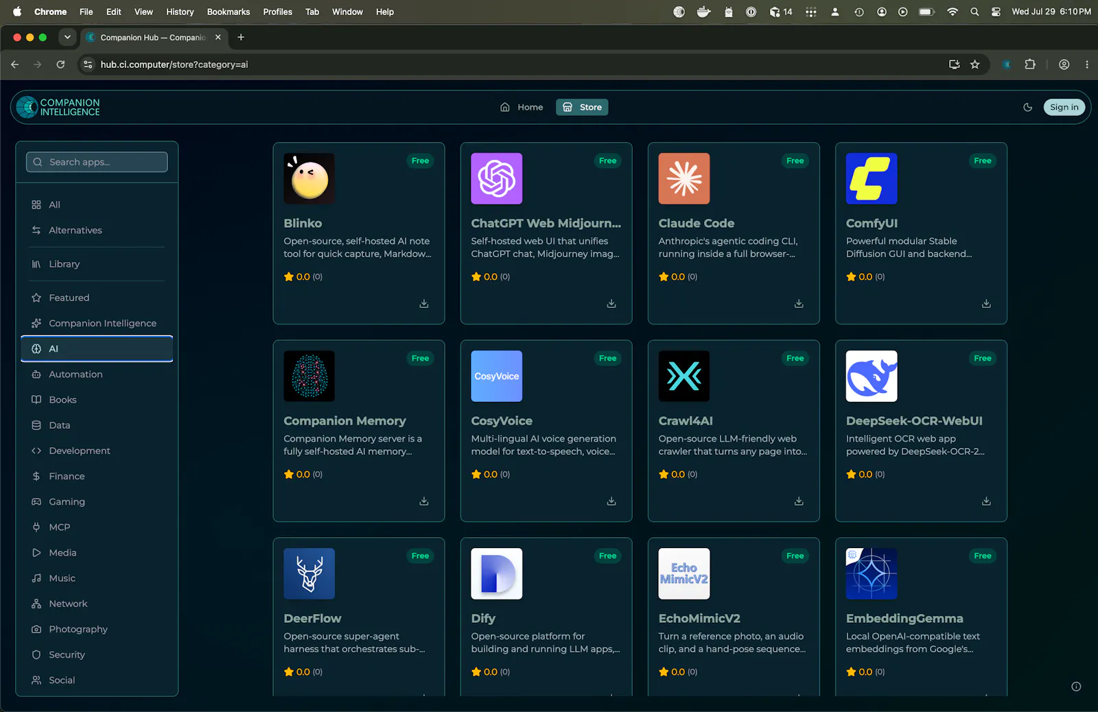 Companion Intelligence App Store screenshot 5