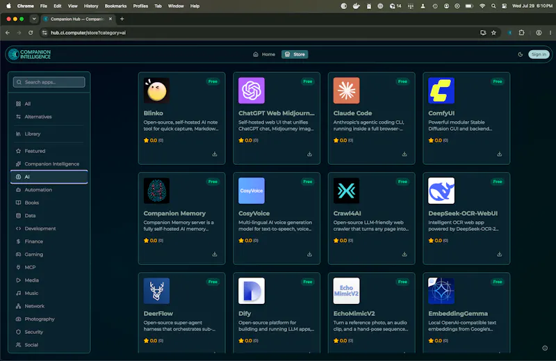Companion Intelligence App Store screenshot 5