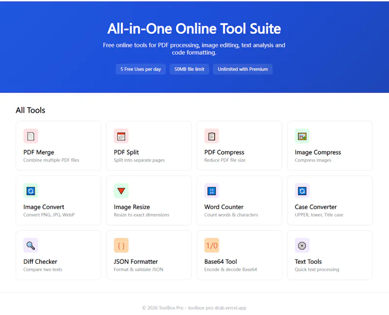 ToolBox Pro screenshot 1