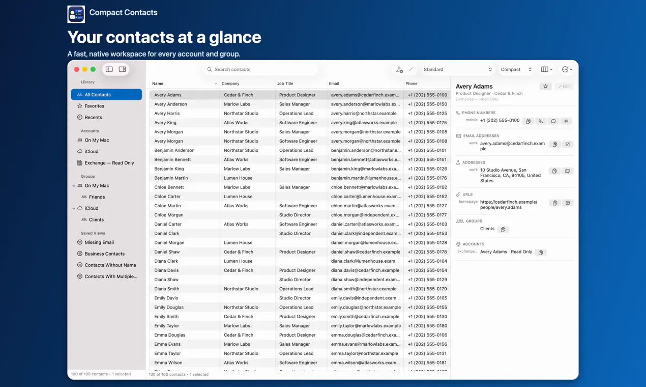 Compact Contacts gallery image