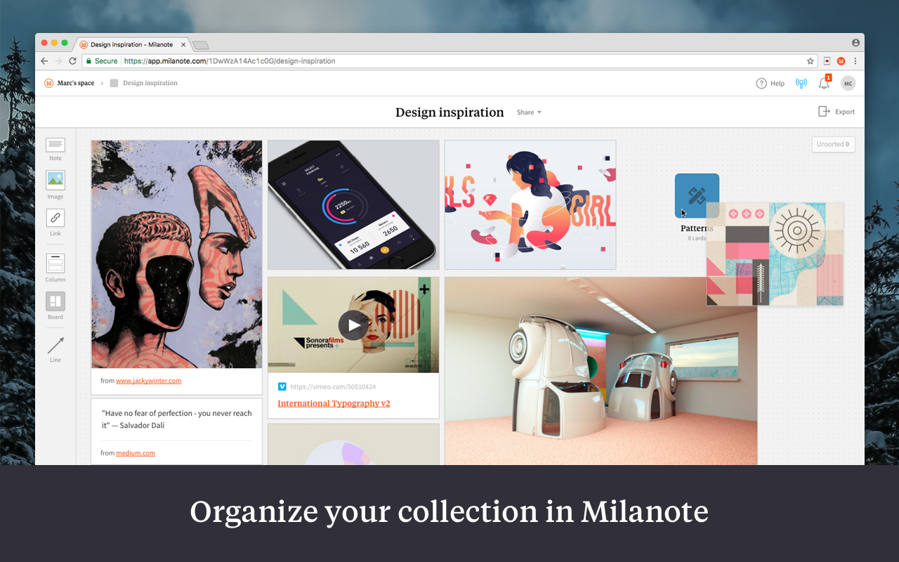 milanote web clipper