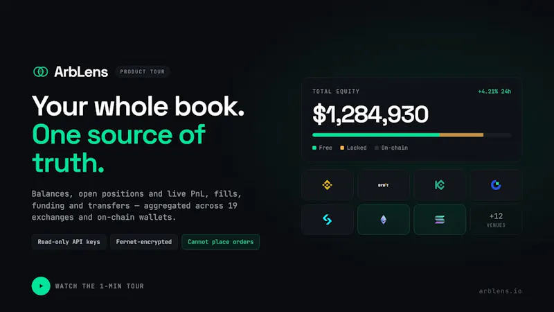 ArbLens.io screenshot 1 (video preview)