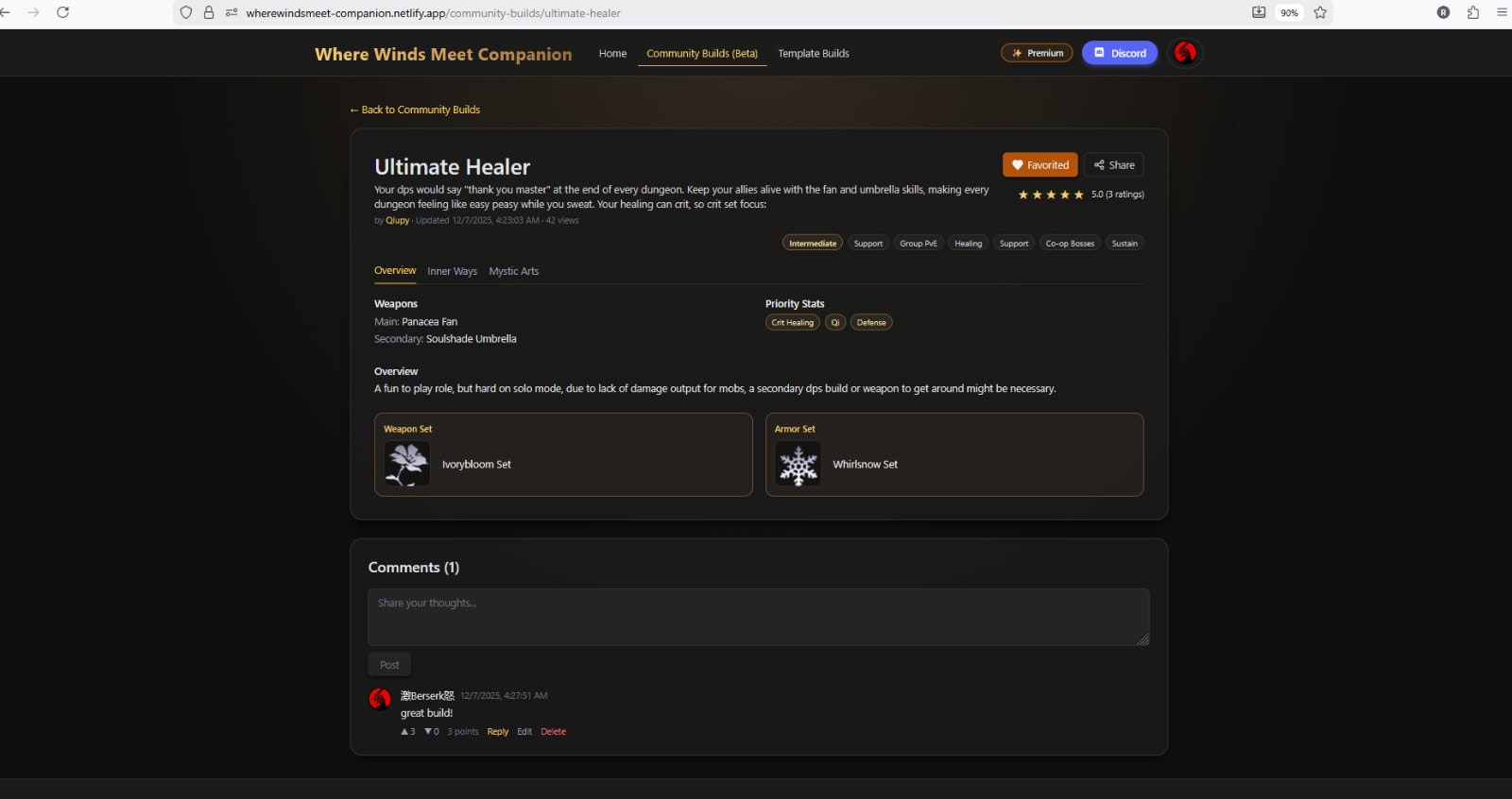 Where Winds Meet Companion - Screenshot 3 showing product features and functionality