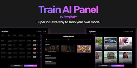 AI Train Panel - Experience the power of AI in generating customized avatars, with seamless model training and diverse model selection.