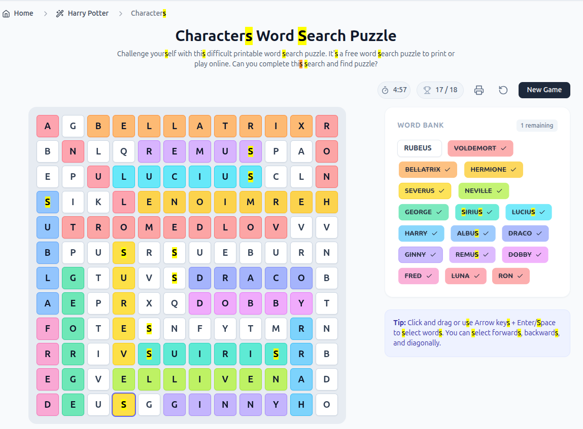 Free Word Search Gam... logo
