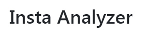 Insta Analyzer