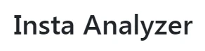 Insta Analyzer